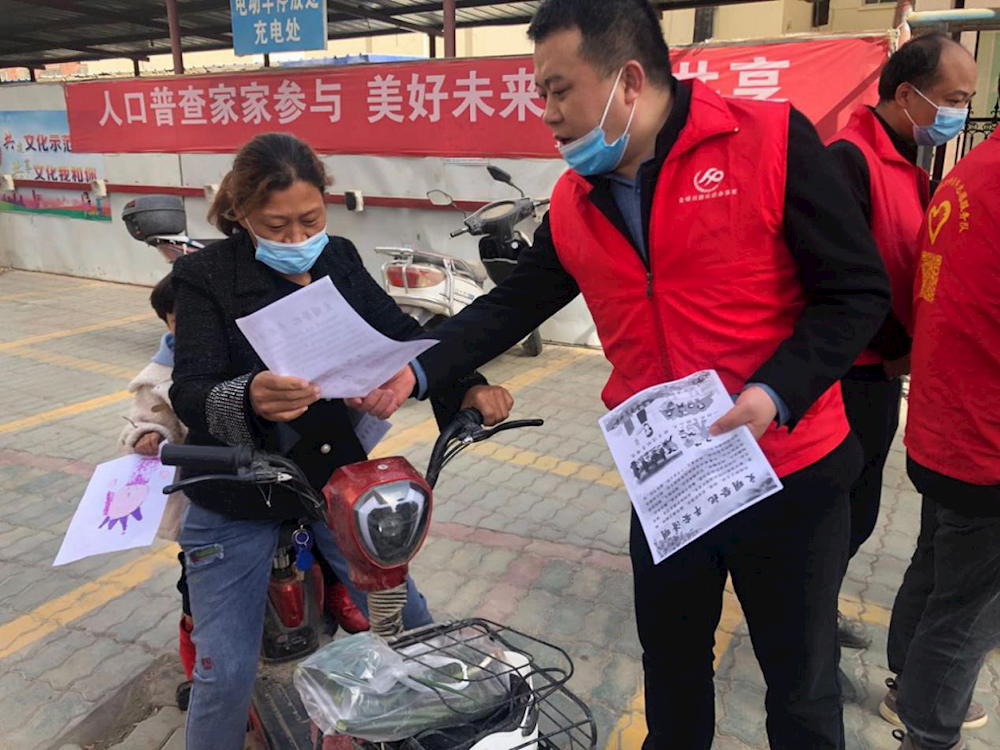 金銀川路街道開展清明祭掃宣傳活動 