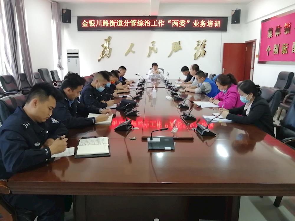 金銀川路街道開展社區“兩委”業務培訓工作 