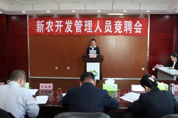 新農開發公司競聘管理人員