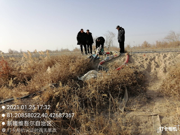 一師阿拉爾市水政監察支隊開展違規取水專項執法檢查活動