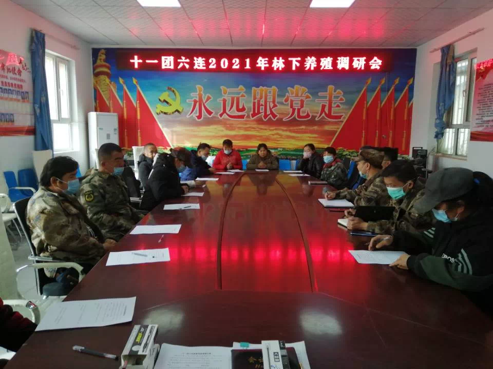 十一團六連“訪惠聚”工作隊 開展家禽林下養殖調研