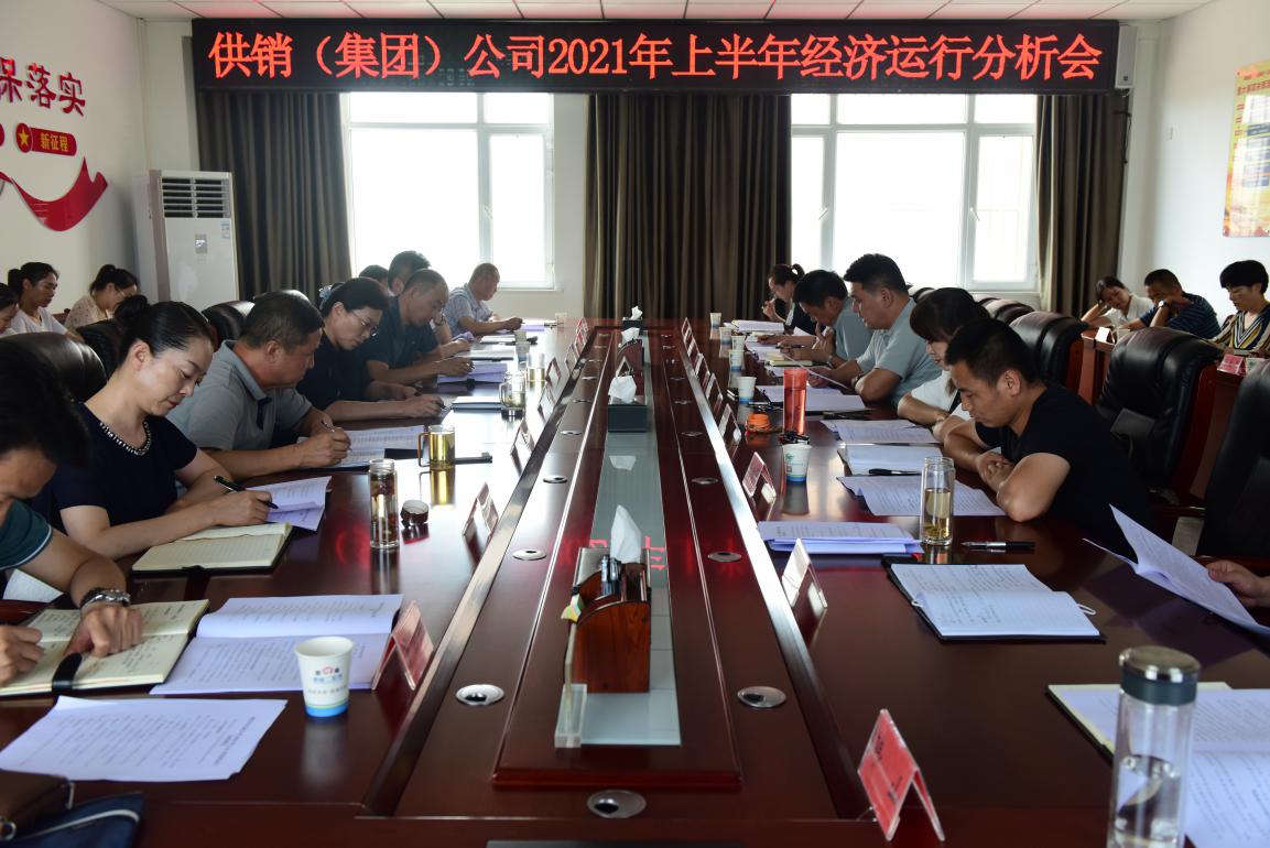    供銷集團公司召開2021年上半年  經濟運行分析會