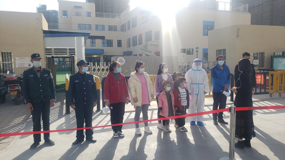 科學防控 精準演練——安居社區聯合幼兒園開展疫情防控應急演練