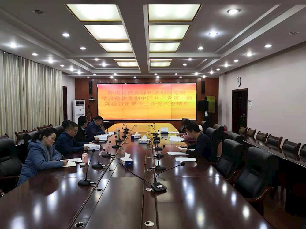 師市自然資源和規劃局黨組理論學習中心組專題學習師市第十二次黨代會精神