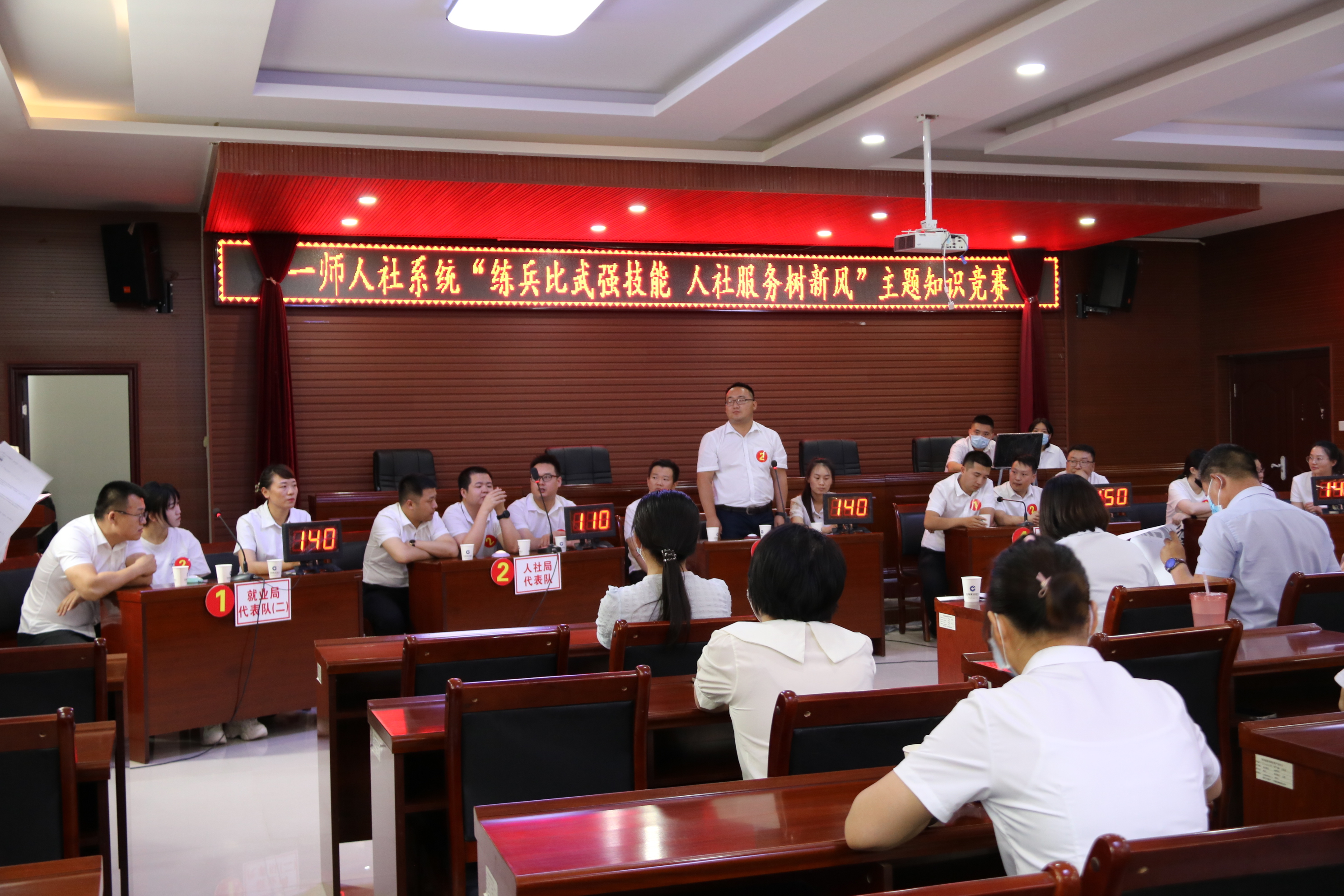 練兵比武強技能 人社服務樹新風---一師人社局開展練兵比武大賽系列活動
