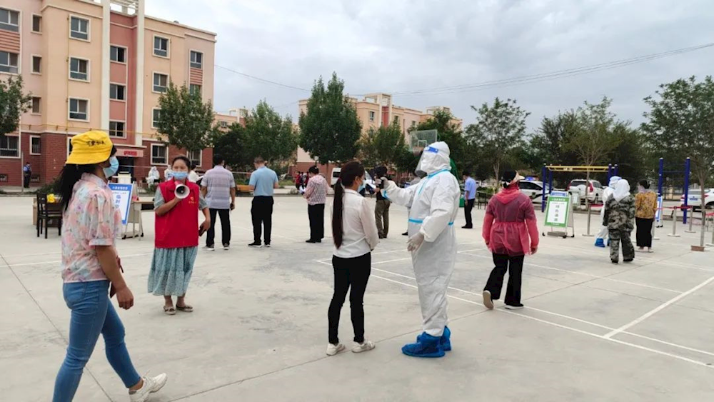 疫情防控| 疫情不放松，演練筑防線——六團(tuán)迎賓路社區(qū)疫情防控演練