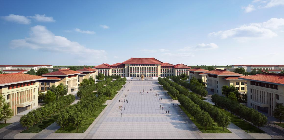 黃墻紅頂坡屋面，殊芳未遠譜新篇