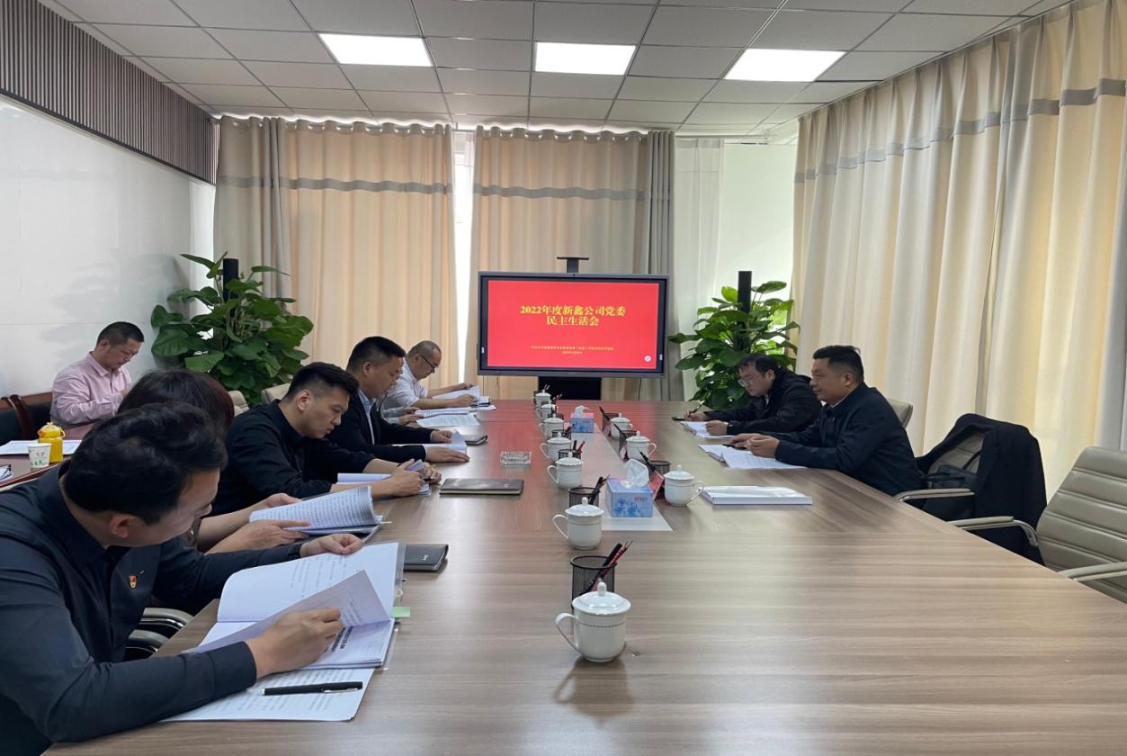 凝心聚力  奮進新征程  ——新鑫公司召開2022年黨委班子民主生活會