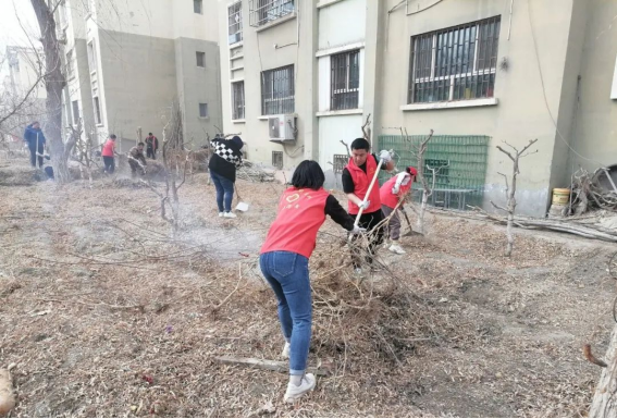 十四團陽光社區開展私搭亂建專項整治行動
