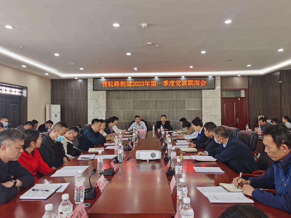 青松路街道召開2023年第一季度黨建聯席會