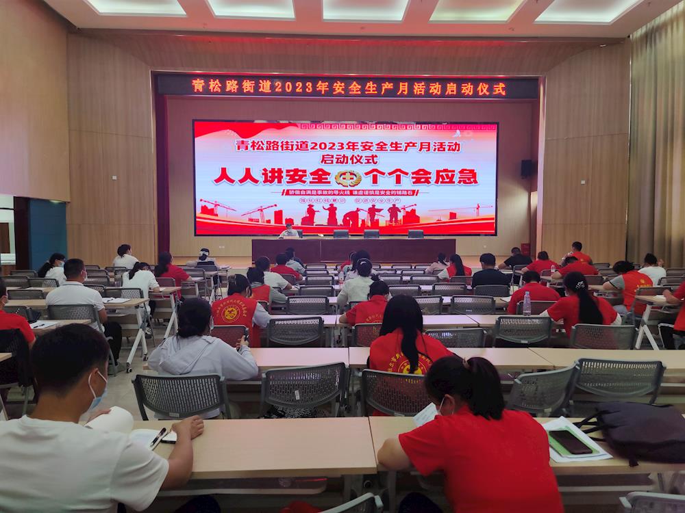 青松路街道舉行2023年“安全生產月”活動啟動儀式