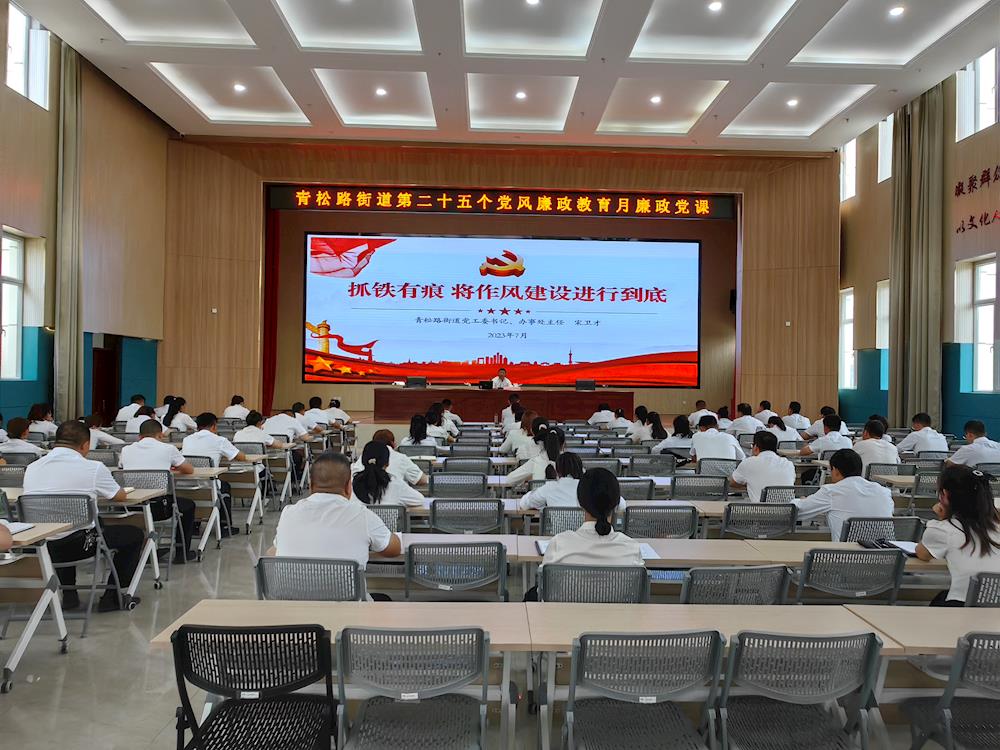 青松路街道開展黨風廉政專題黨課