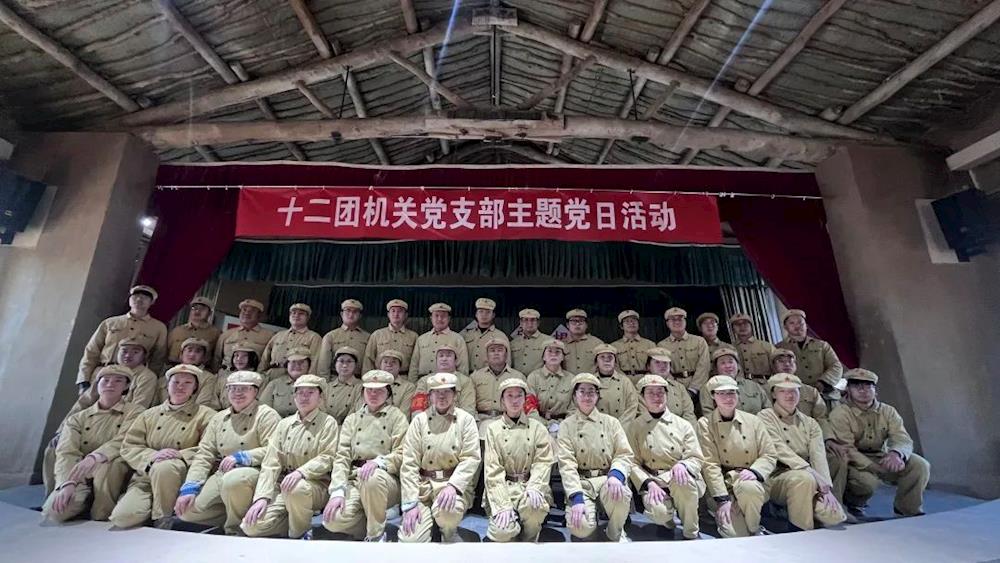 【主題教育】十二團機關黨支部開展“軍墾戰士的一天”主題教育黨日活動