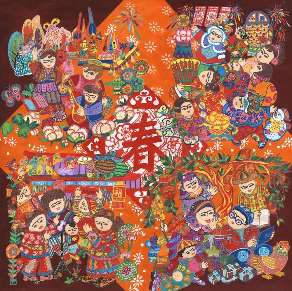 喜迎新春 | 六團舉辦“新生活·新風尚·新年畫”展覽活動 文體廣電服務中心