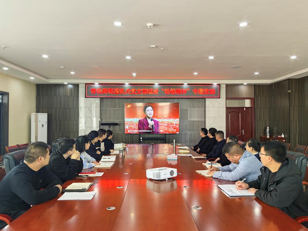 青松路街道組織觀看“胡楊精神”專(zhuān)題黨課