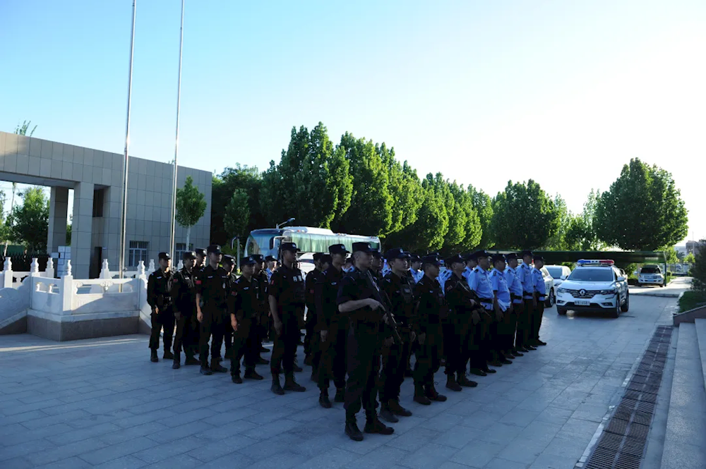 第一師阿拉爾市公安局以雷霆之勢推進夏夜治安宣防行動落地見效