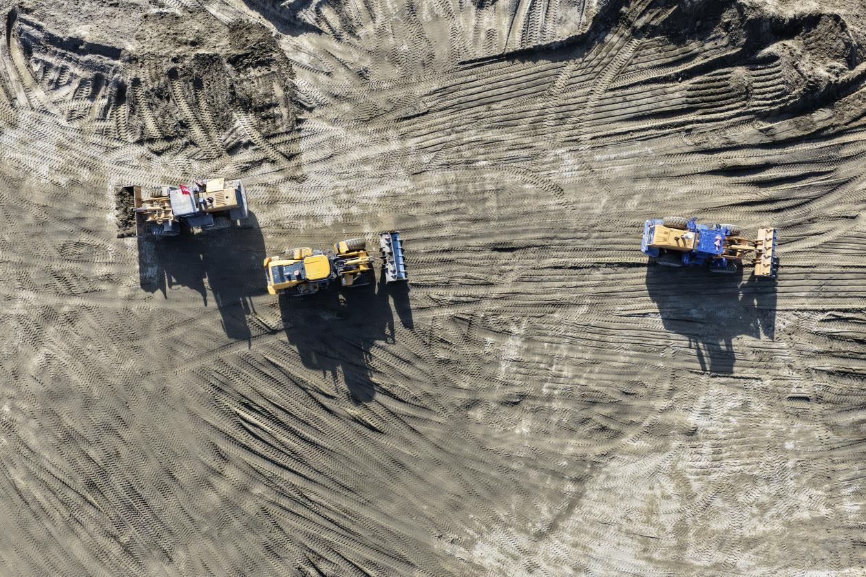 十二團再生水資源化利用項目攻堅正酣，20萬立方米調蓄庫雛形漸顯