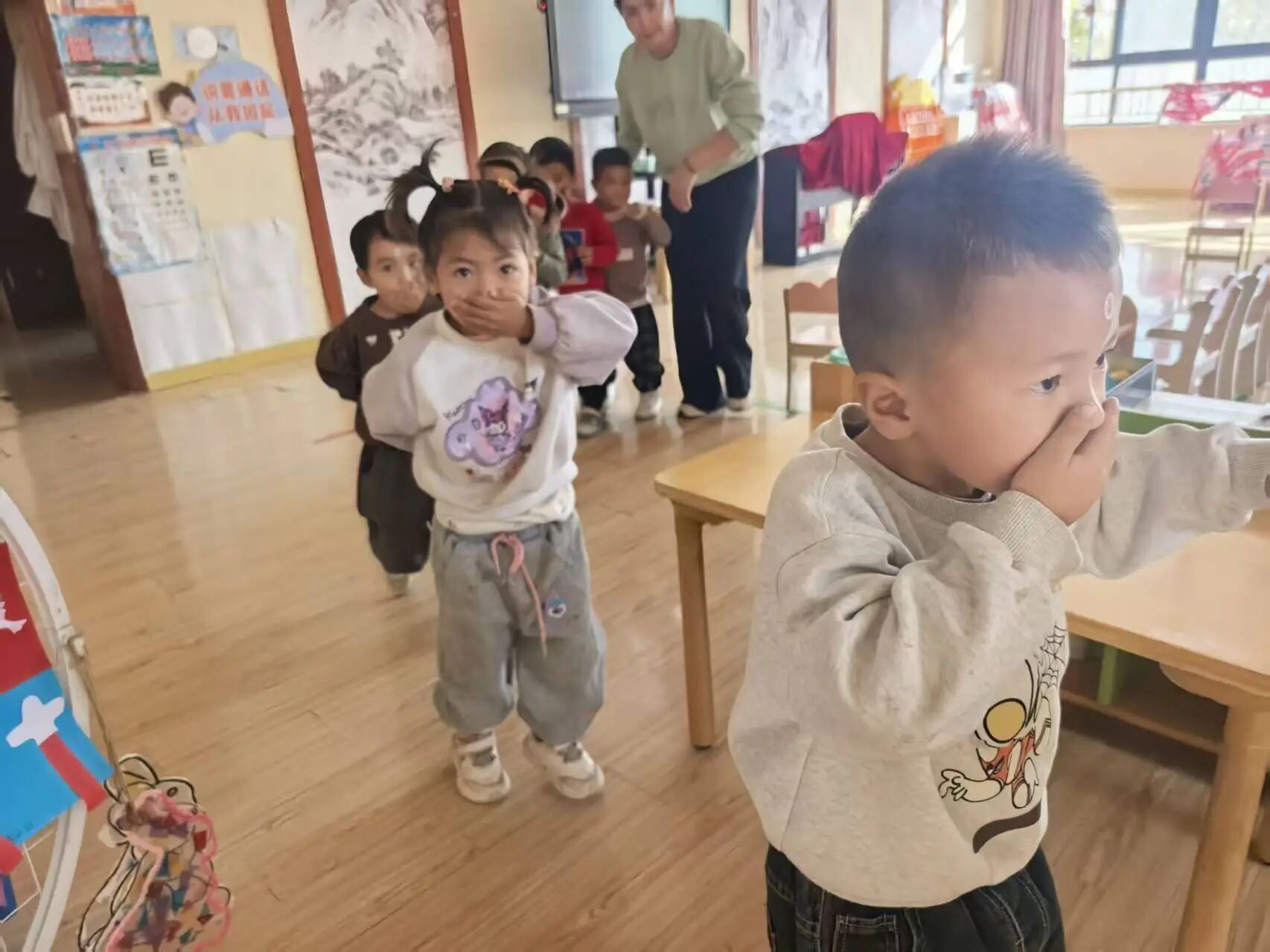 【筑牢安全防線】托喀依鄉幼兒園開展第36個國際減災日主題活動