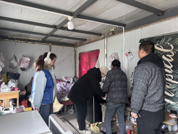 南公園社區開展工地留守人員冬季取暖專項安全檢查